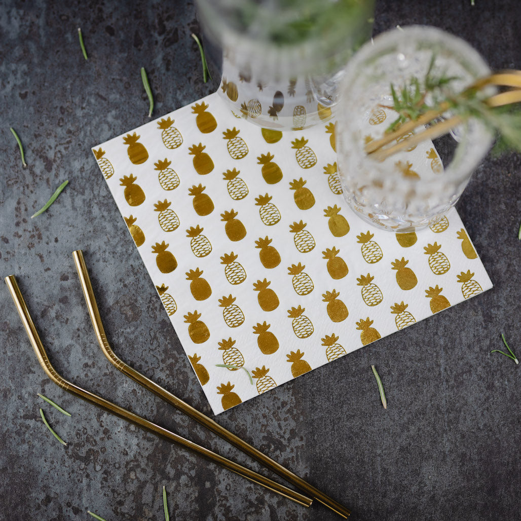 goldene-papier-servietten-pineapple-gold-ananas-edel-serviette-hochzeit-goldpieces